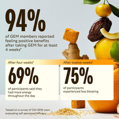 Detalle de superalimentos usados por GEM mostrando variedad nutritiva