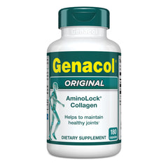 Genacol envase frontal mostrando suministro de 60 días y beneficios articulares