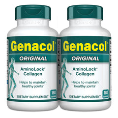 Genacol envase frontal mostrando etiqueta clara y apoyo para articulaciones