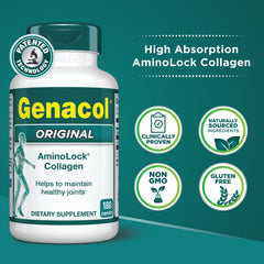 Genacol tabletas detalle que evidencian facilidad de ingestión y absorción