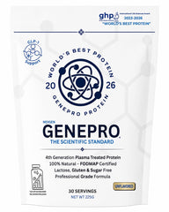 GENEPRO GEN. 3 envase frontal mostrando diseño y beneficios principales