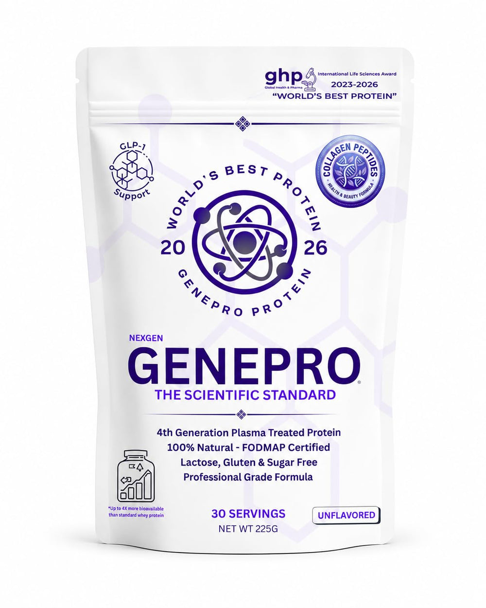 GENEPRO GEN. 3 frente del envase mostrando 30 servicios y etiqueta clara