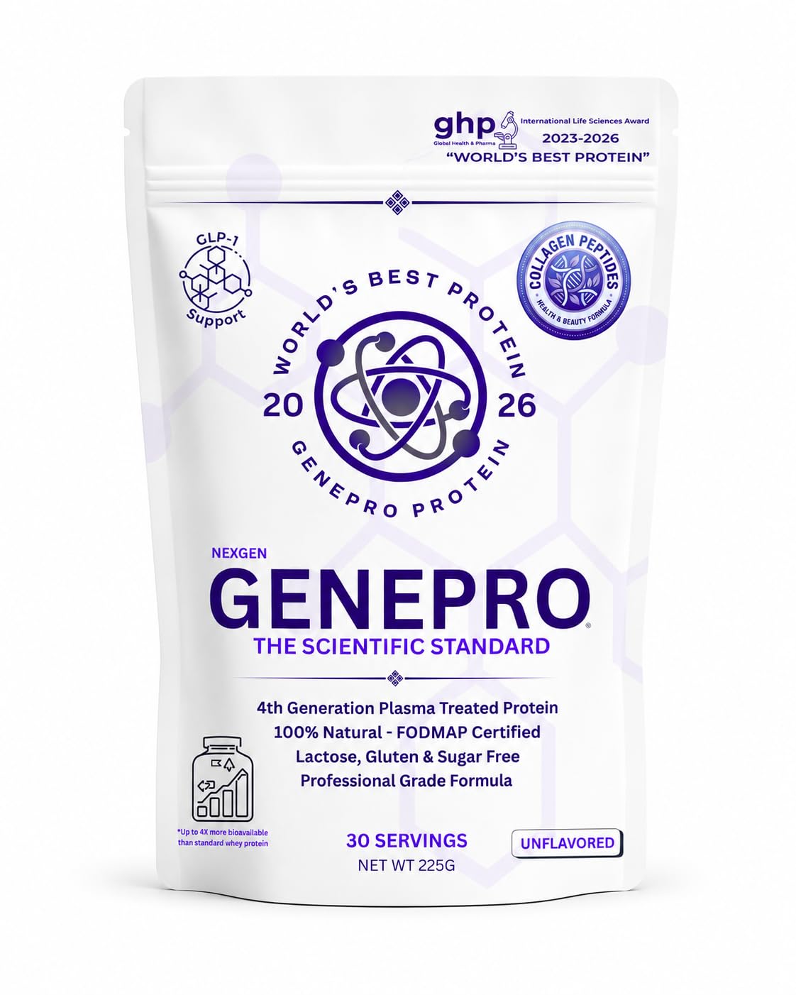 GENEPRO GEN. 3 frente del envase mostrando 30 servicios y etiqueta clara