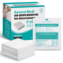 General Medi vista frontal del paquete mostrando 60 sobres, almacenamiento compacto y listo
