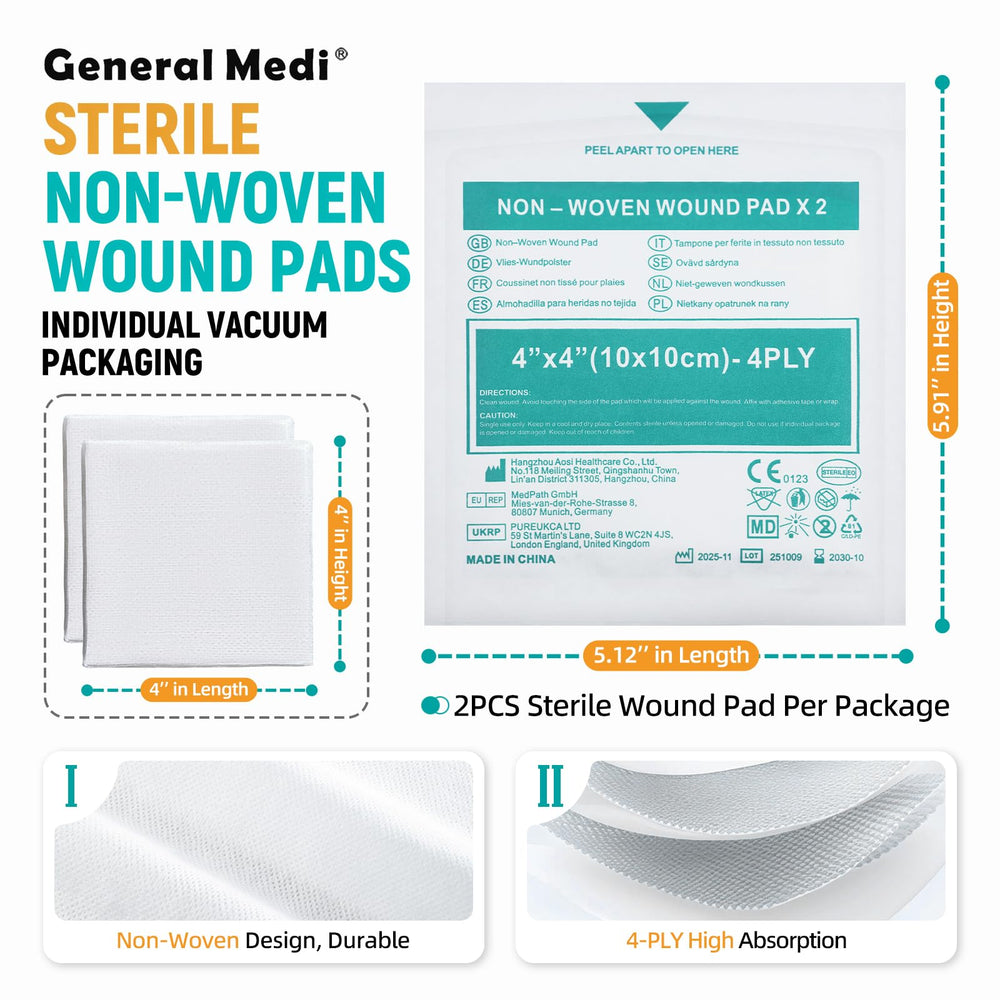 General Medi primer plano de la textura no tejida que mejora la absorción y suavidad
