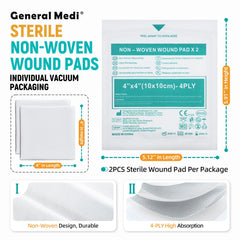 General Medi primer plano de la textura no tejida que mejora la absorción y suavidad