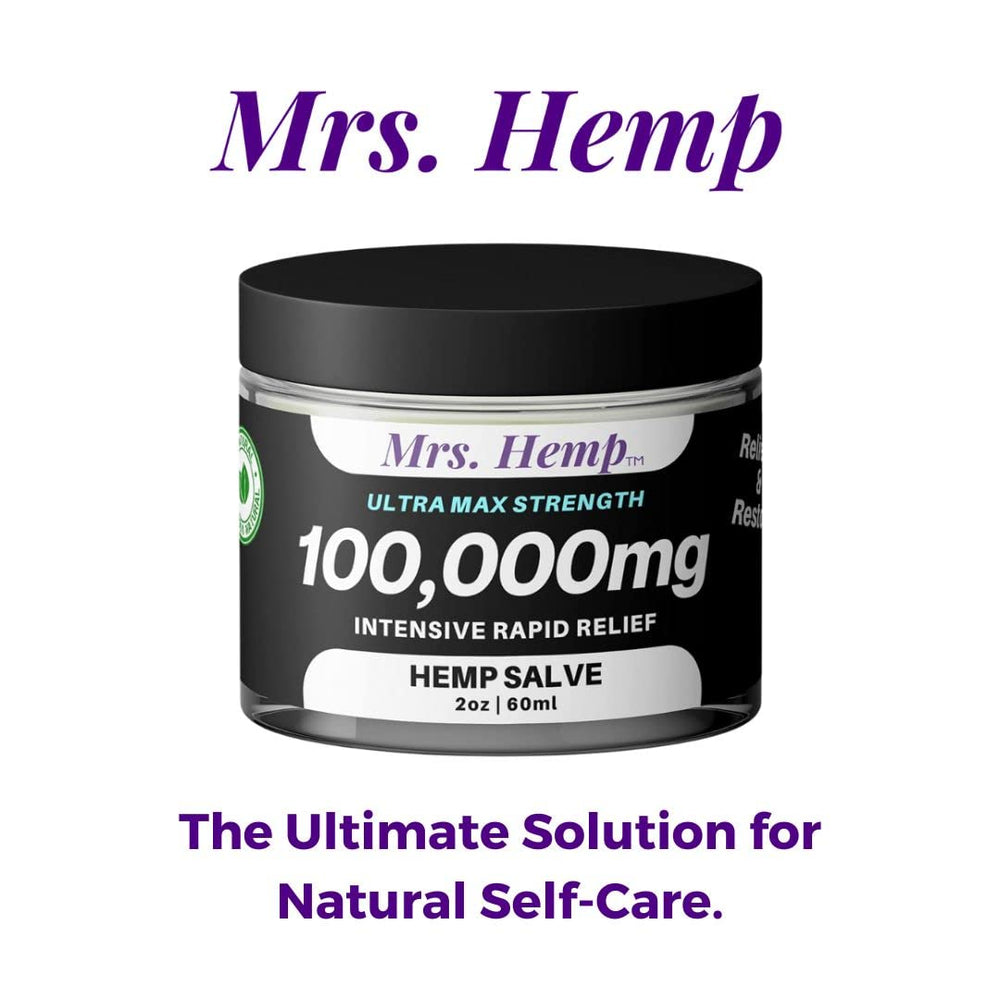 Generic Hemp Salve eases neck and back tension for mobility.