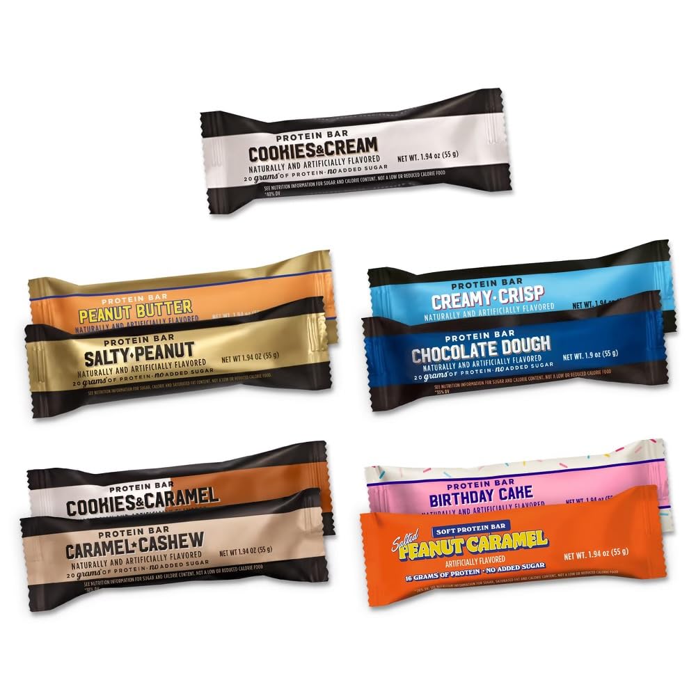 Generic Barebell protein bar variety 9-count pack for a quick protein boost on the go