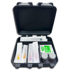 Generic compartimento-aguja-toallitas-alcohol: guarda agujas y toallitas para uso práctico y ordenado.