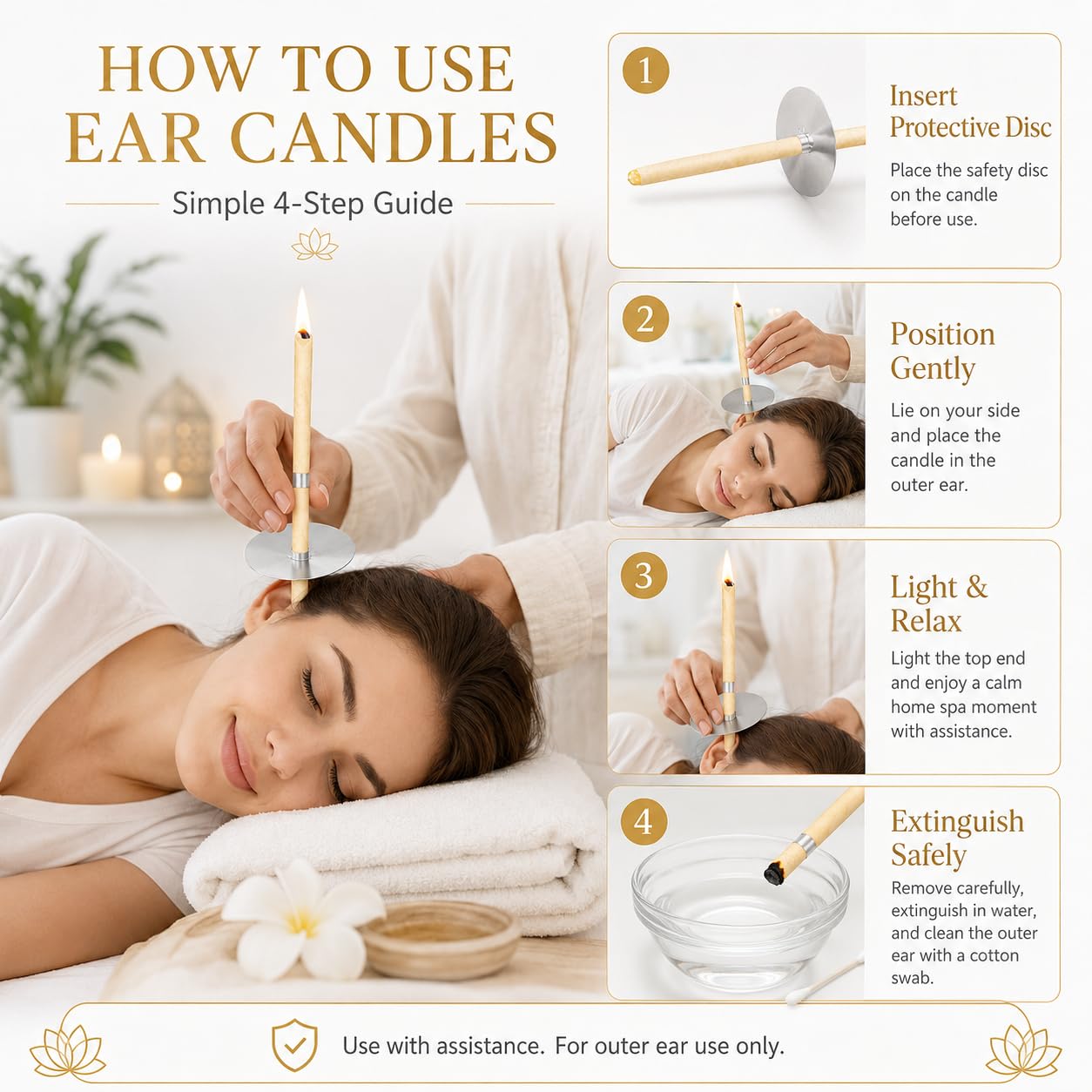Generic contenido del kit dispuesto, incluye herramientas, velas y hisopos