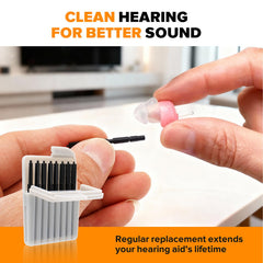 Generic filtro en uso dentro de auricular, preserva claridad de sonido