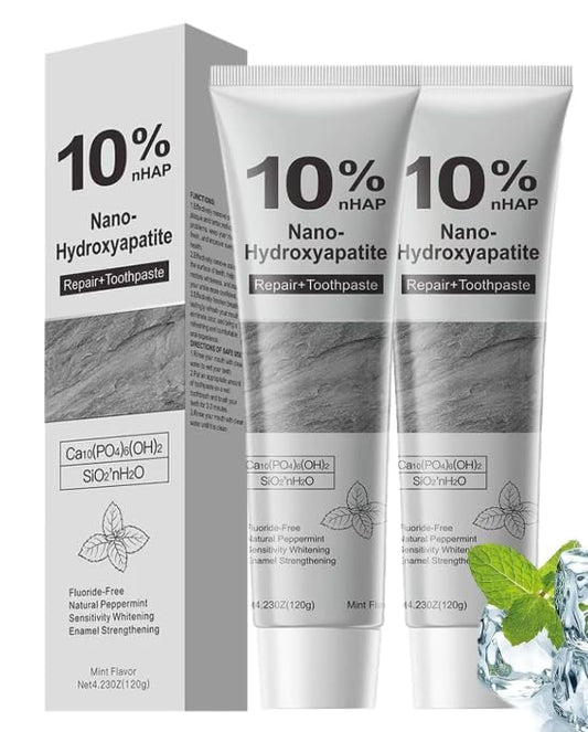 Generic envase frontal mostrando diseño y protección avanzada del esmalte