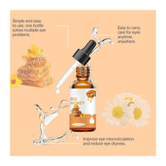 Generic Honey Eye Care aplicación en contorno ocular demostrando uso correcto y confort
