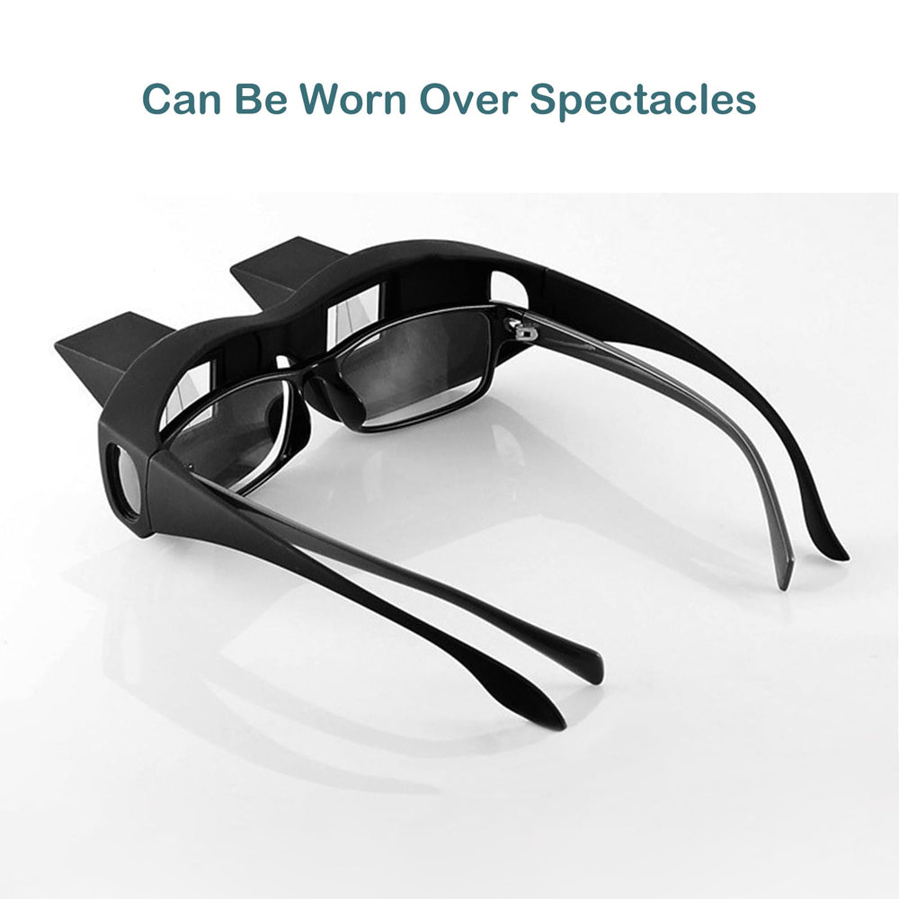 Generic lentes prismáticas persona leyendo en cama mayor confort cervical