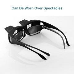 Generic lentes prismáticas persona leyendo en cama mayor confort cervical