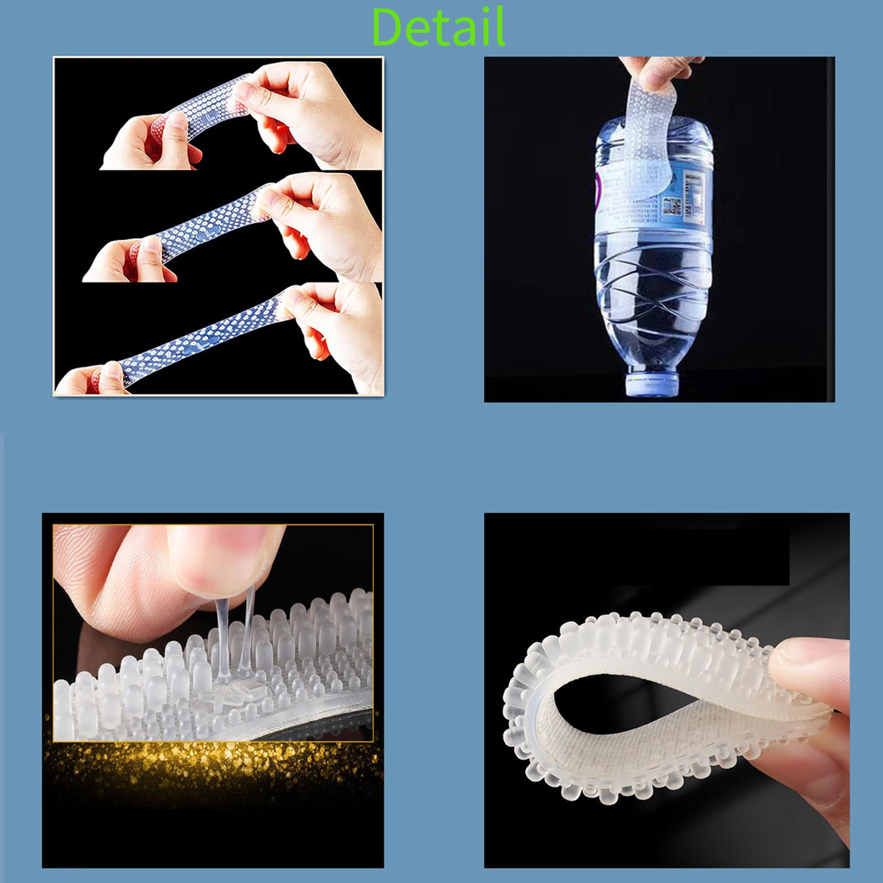 Generic material de silicona flexible y lavable para confort duradero