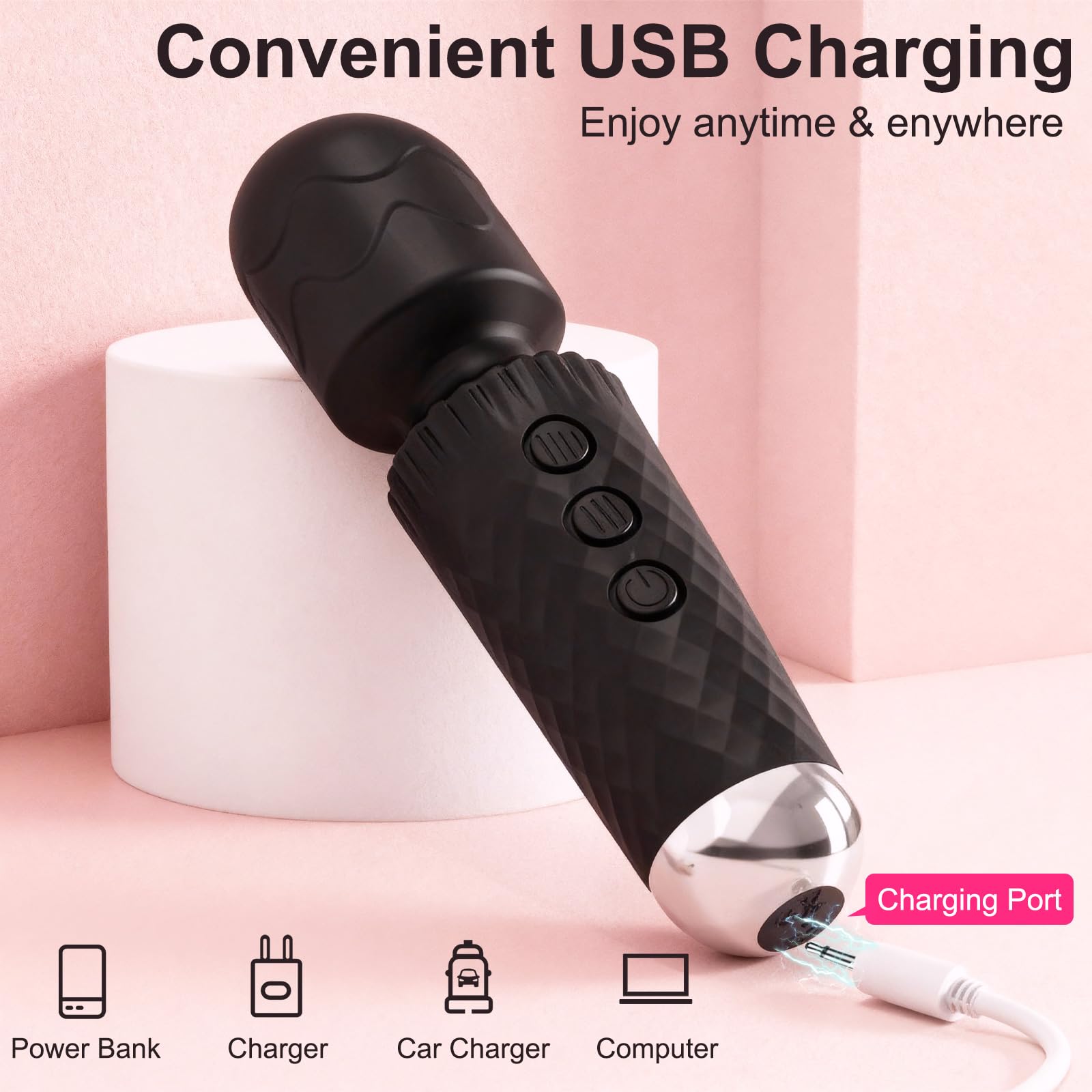 Generic Rose Black uso en pies para relajación tras actividad y viaje