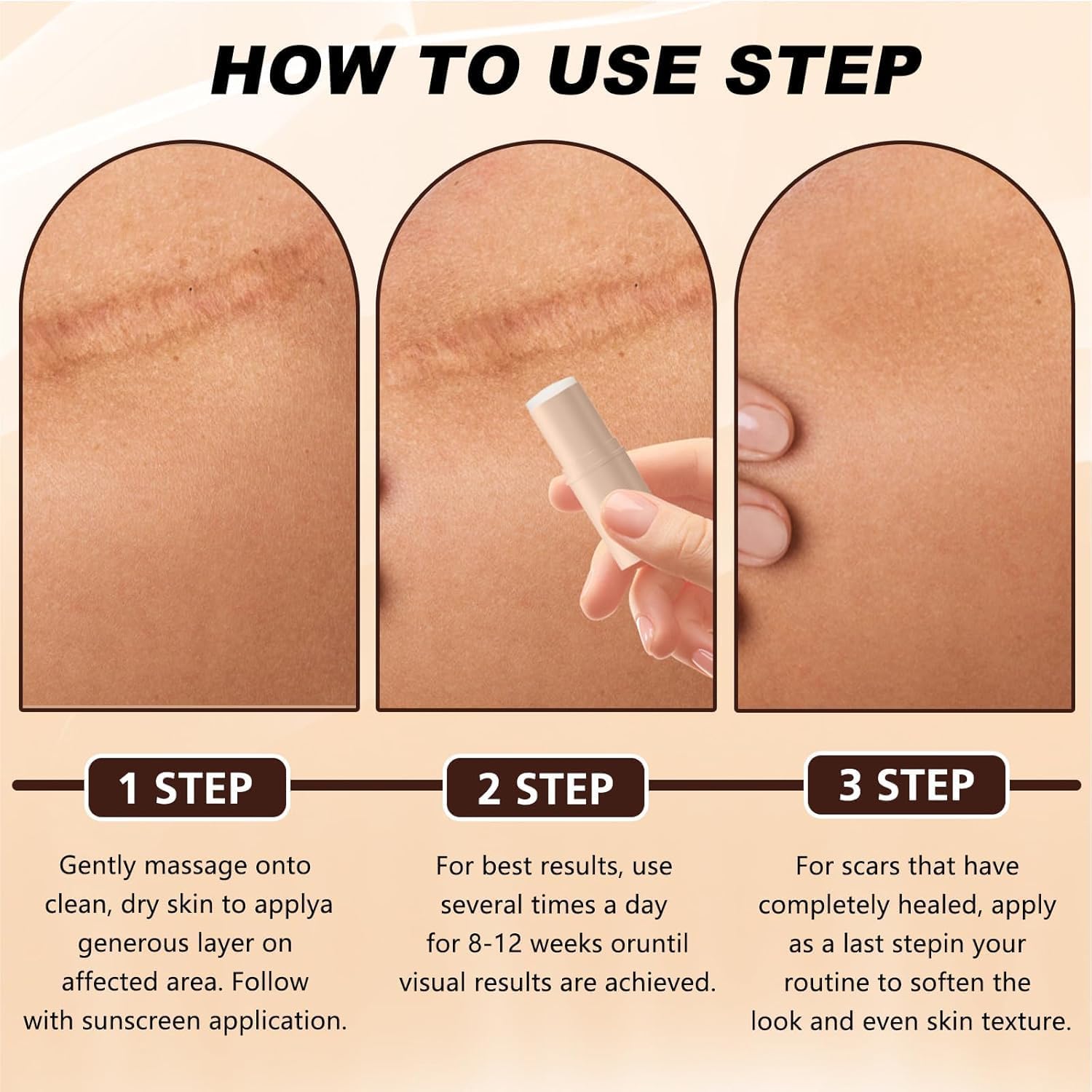Generic scar stick detalle textura de superficie sólida, útil para masaje