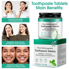 Generic comparación de tamaño de una tableta Natural Peppermint junto a una moneda para referencia de viaje