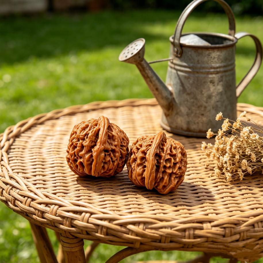 Generic comparación de tamaño Wenwan Walnut junto a una moneda