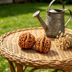 Generic comparación de tamaño Wenwan Walnut junto a una moneda