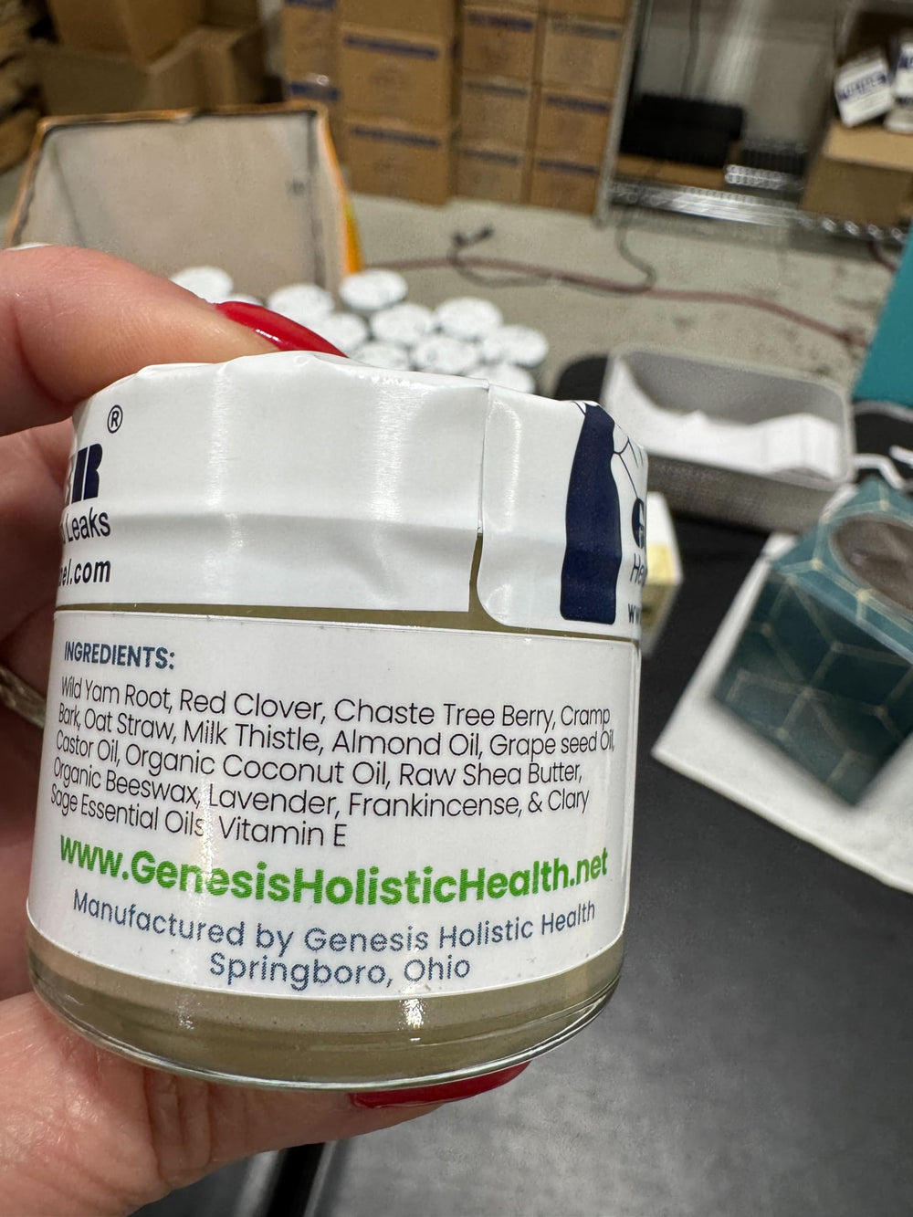 Genesis Holistic Health textura cremosa de ñame absorción rápida