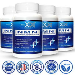 Genex Formulas etiqueta con menciones de COA y certificaciones para transparencia