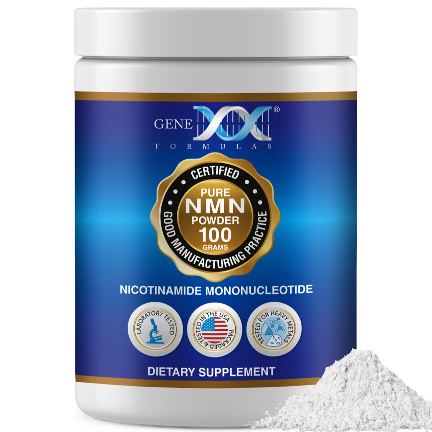 Genex Formulas frasco 100 g mostrando protección y estabilidad