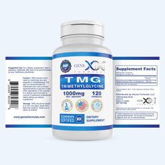 Bote Genex Formulas TMG en mesa de desayuno representando uso diario
