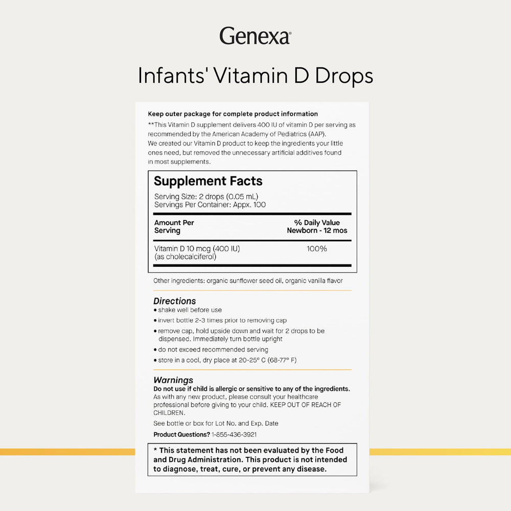 Genexa botella sobre mantita de bebé en ambiente hogareño y limpio