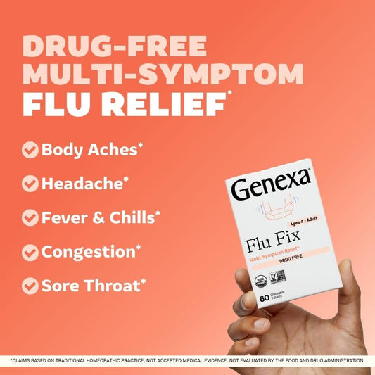 Genexa tabletas masticables en mano para fácil administración