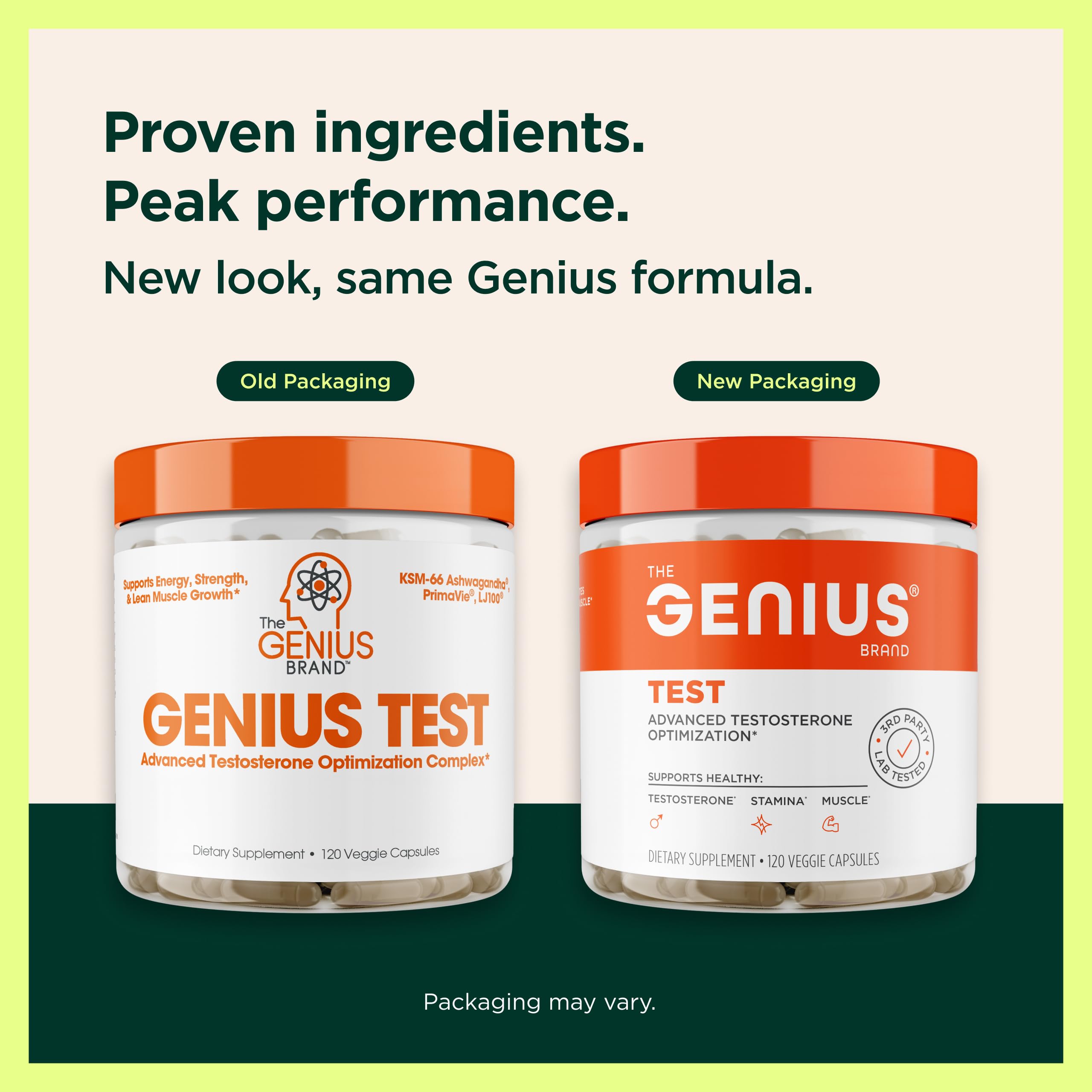 Close-up del contenido mostrando textura y calidad de ingredientes Genius