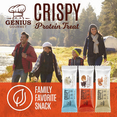 Genius Gourmet etiqueta nutricional en detalle para revisar proteínas y azúcares