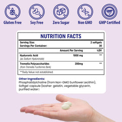 Genogna etiqueta con lista de ingredientes y certificaciones visibles