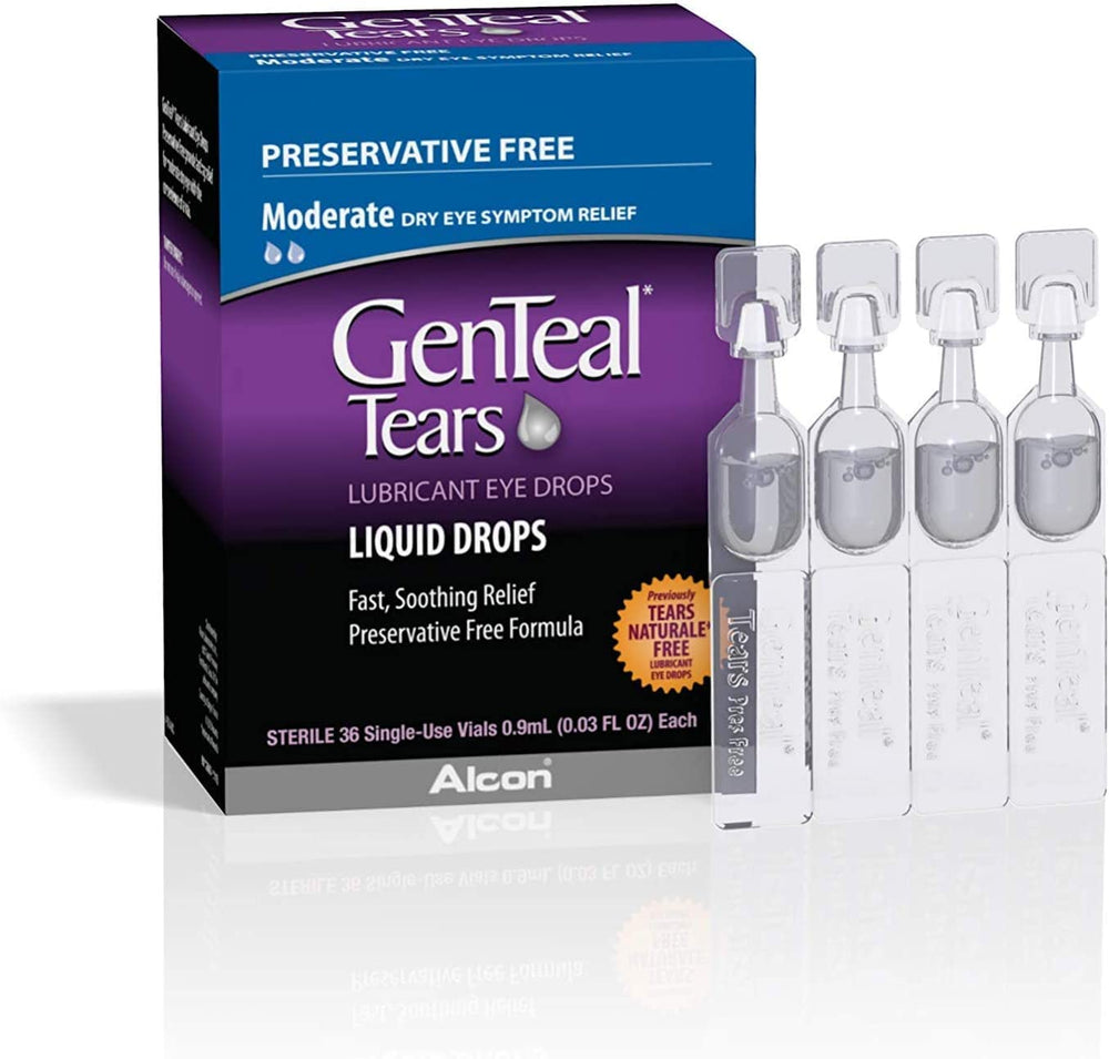 GenTeal vial frontal mostrando etiquetado claro y beneficio de higiene