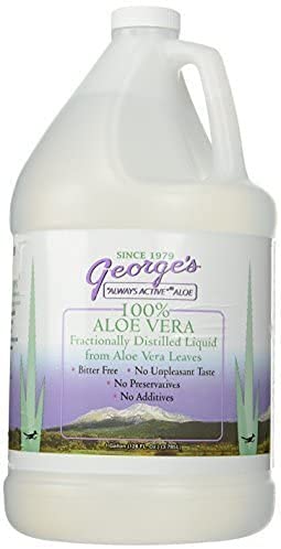 George's aloe textura líquida en primer plano, aspecto suave y sin amargor
