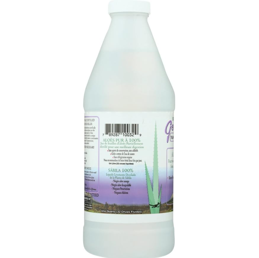 George's Aloe Vera en uso en cocina mezclándose en bebida casera para conveniencia