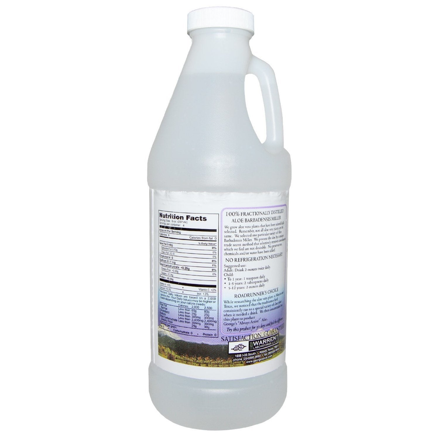 George's aloe vera textura líquida en primer plano para mezclar y aplicar