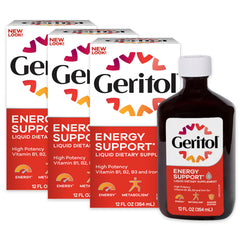 Geritol vista frontal del envase mostrando la presentación y facil toma