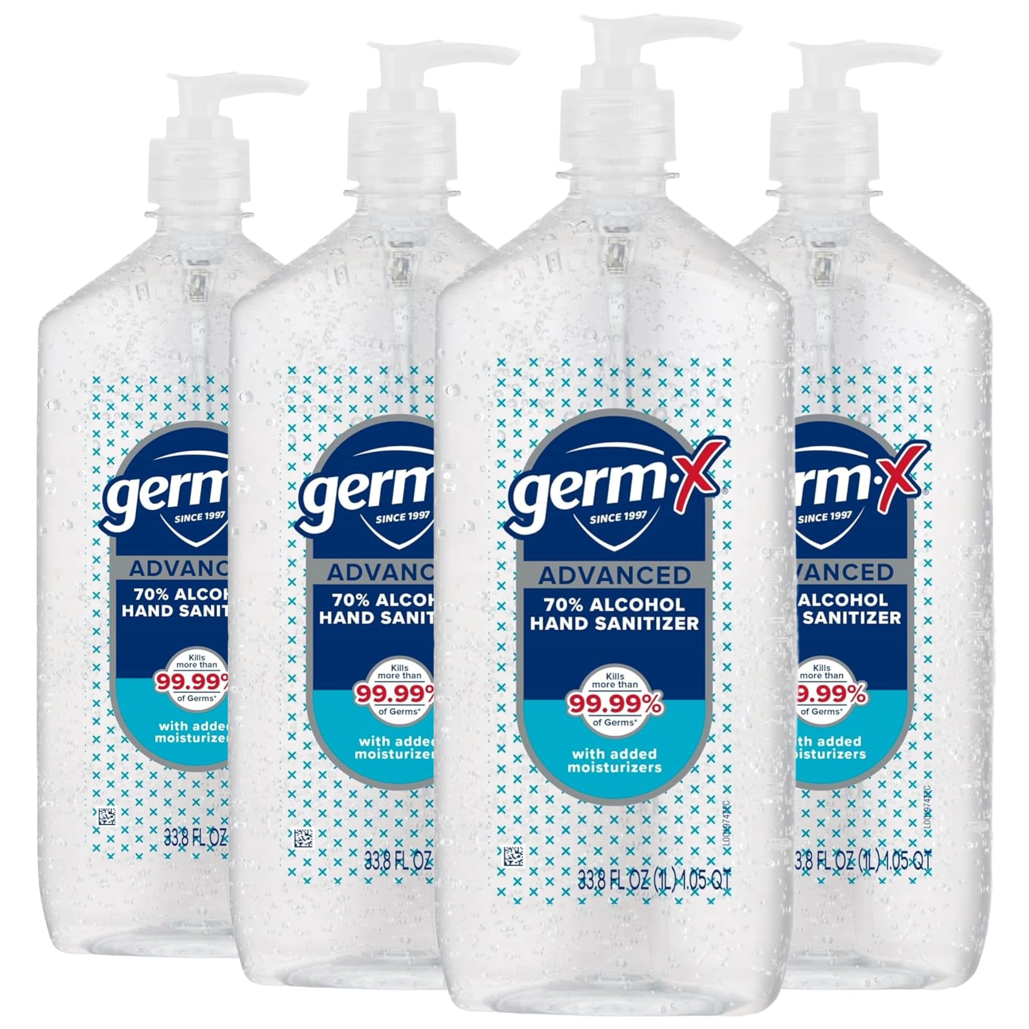 Germ-X botella 1 litro frontal mostrando diseño y volumen beneficioso