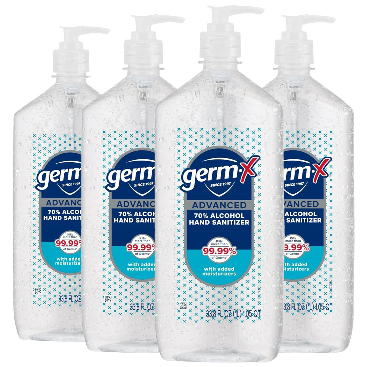 Germ-X botella 1 litro frontal mostrando diseño y volumen beneficioso