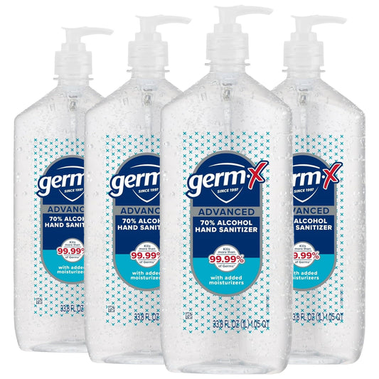 Germ-X botella 1 litro frontal mostrando diseño y volumen beneficioso