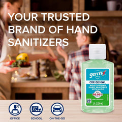 Germ-X etiqueta con ingredientes, información clara y confianza