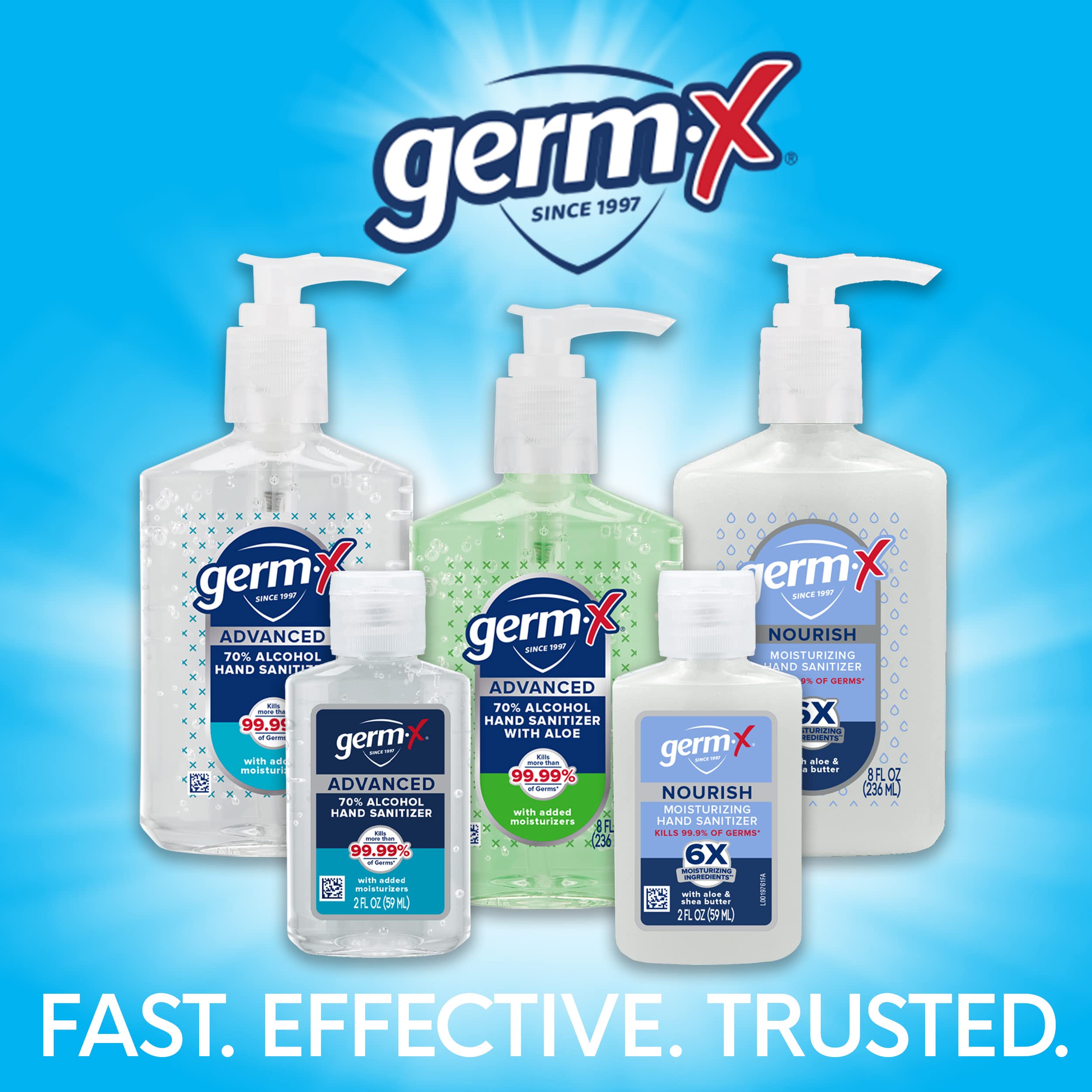 Germ-X paquete de seis botellas ideal para reposición doméstica