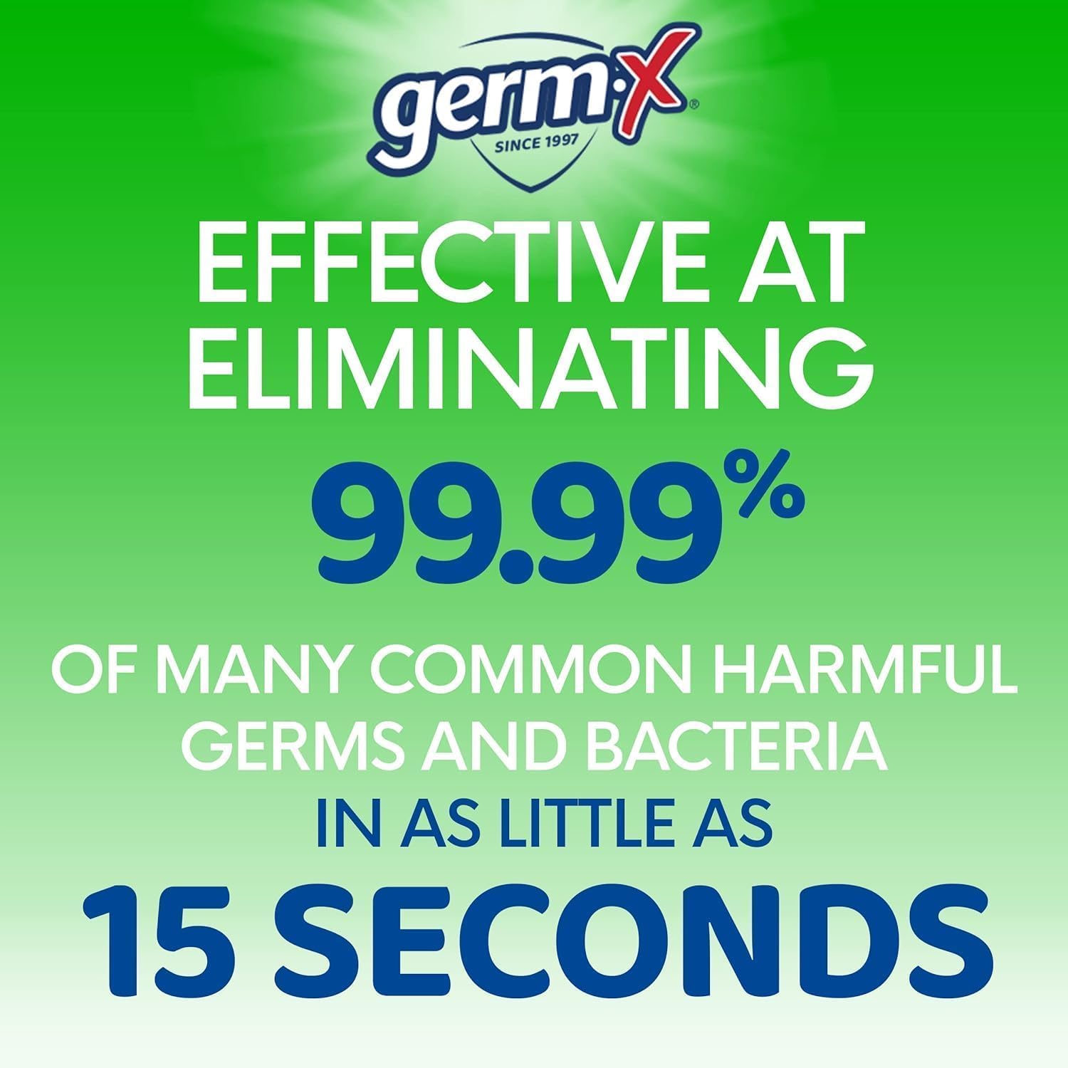 Germ-X comparación tamaño en mano, fácil transporte para viajes