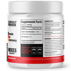 German Creatine batido postentreno listo para recuperación efectiva