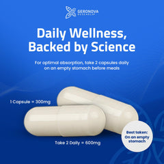 Geronova Research sello cGMP visible para reforzar confianza en calidad