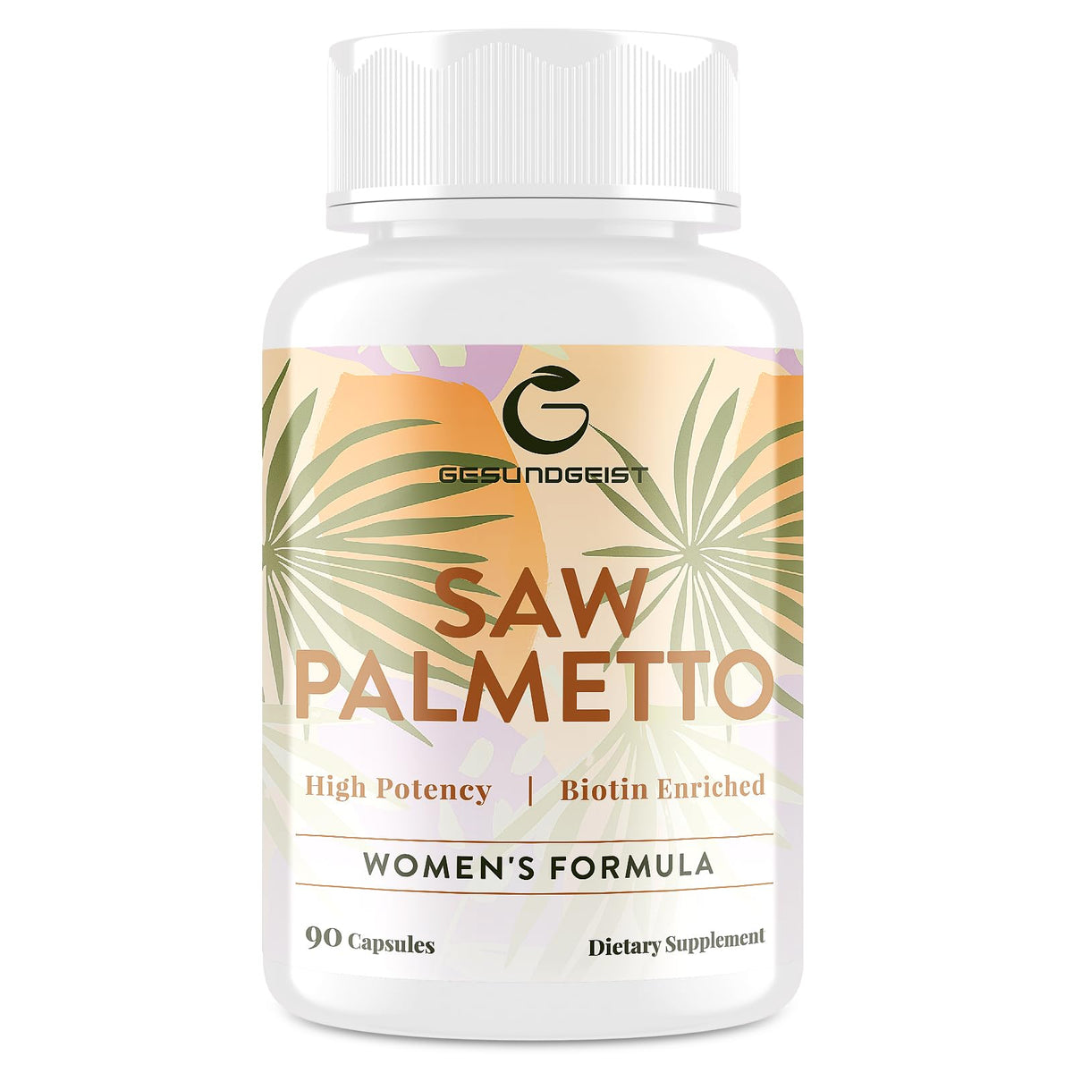 Gesundgeist frasco frontal mostrando diseño y cantidad para identificar producto