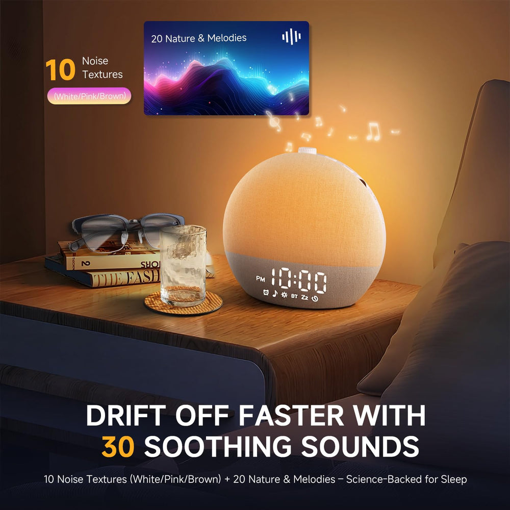 Geuuap altavoz reproduciendo música desde móvil para relajación nocturna
