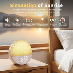 Geuuap iluminacion de amanecer progresiva simulando despertar natural y calmado